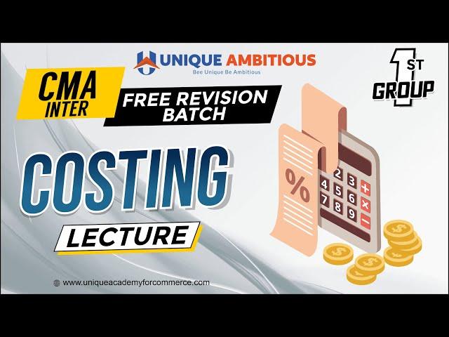 CMA Inter | Costing |Revision Batch | Material- L 2| CA CS Pavan Sharma