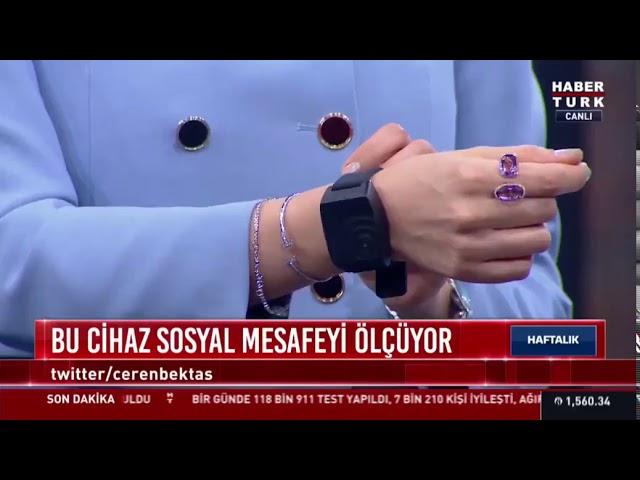 Prof. Dr Hasan Guclu presented Tsingoal social distancing device on Haberturk TV