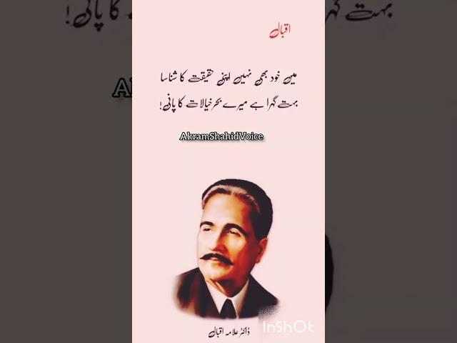 Best Allama Iqbal Poetry| Best Iqbal Poetry Lines| Best Poetry Videos.#reel #viral #poetry #shorts