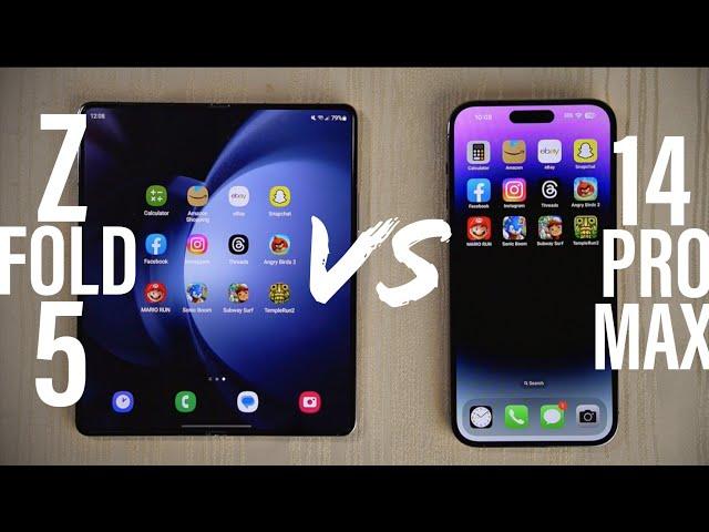 Samsung Galaxy Z Fold 5 vs iPhone 14 Pro Max | SPEED TEST 