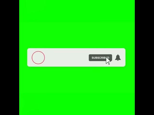 Green screen subscribe button animation #techabc