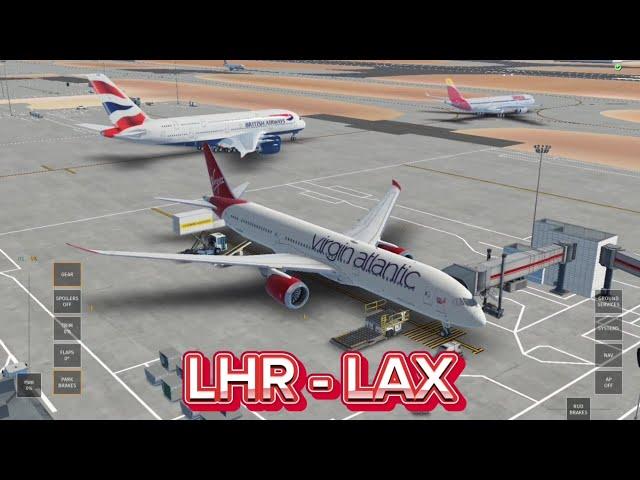 Infinite flight timelapse | London heathrow (LHR) to Los Angeles (LAX) | Virgin Atlantic 787-9