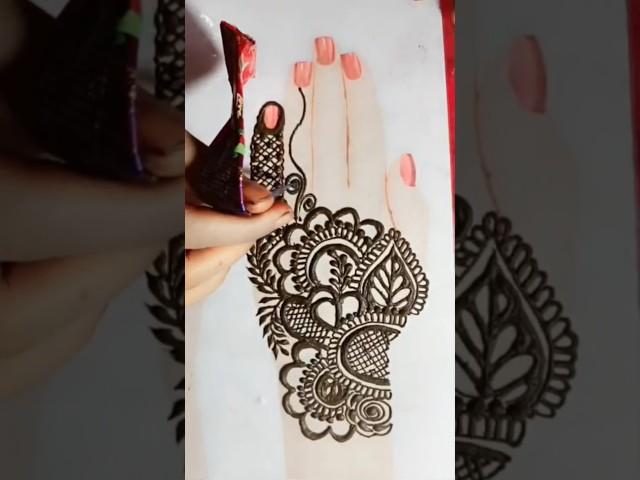 henna beautiful mehandi design for beginners #mehndi #henna #shortsfeed #mehandi