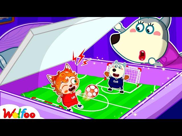 I Built a SECRET Soccer Field in My Room! Fun Playtime With Wolfoo And Zino | Wolfoo Channel