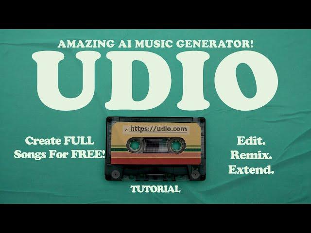 UDIO - Amazing AI Music Generator (Free) - Detailed Tutorial