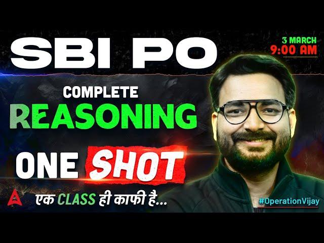 SBI PO Reasoning Classes 2025 | Complete Reasoning One Shot For SBI PO | By Saurav Singh