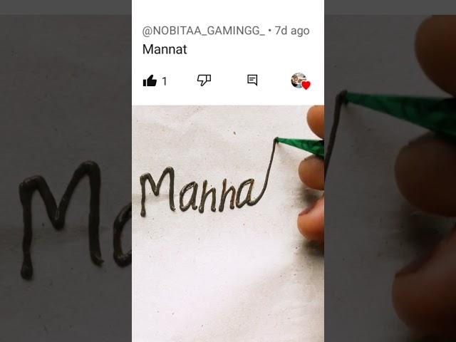 Mannat name ki mehndi design