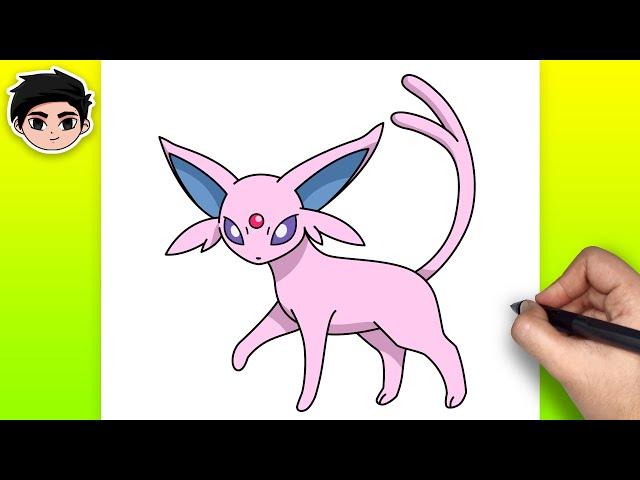 How To Draw ESPEON | Pokemon - Easy Tutorial