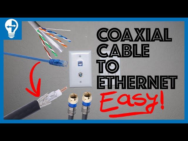 Easily Convert A Coaxial Cable Into Ethernet , FAST SPEED 