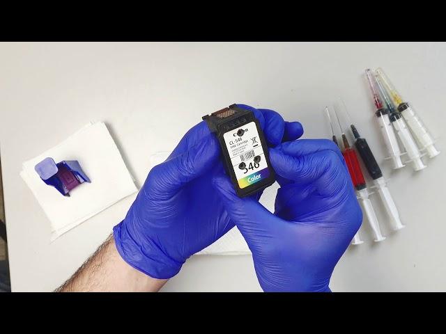 Canon 546 color ink cartridge refill