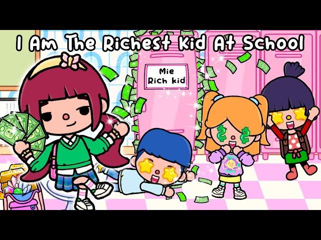 I Am The Richest Kid At School  Very Sad Story | Toca Life World | Toca Boca