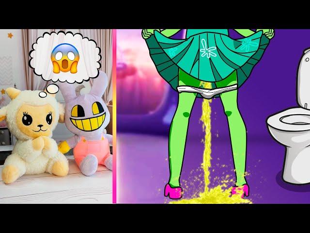 Dolly and Jax React to INSIDE OUT 2 and DIGITAL CIRCUS Animations | TikTok Funny Videos # 193