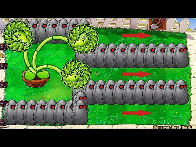 Plants vs Zombies Hack - 9999 Threepeater Vs 99 Giga Gargantuar Vs Dr. Zomboss