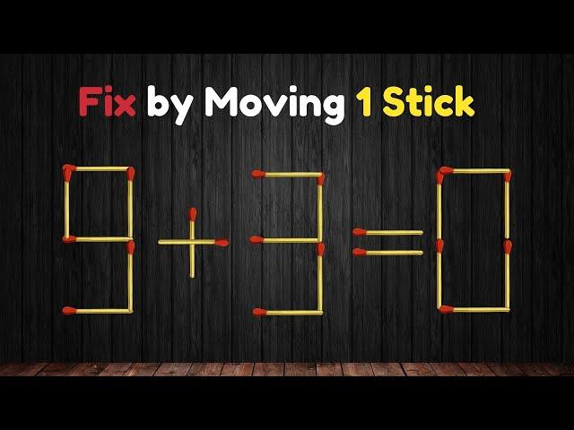 Fix The Equation | Boost Brain Power | Matchstick Puzzel #matchstick #puzzle #quiz