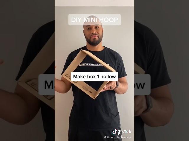 DIY Cardboard Hoop | Motivated By Mylan | TikTok