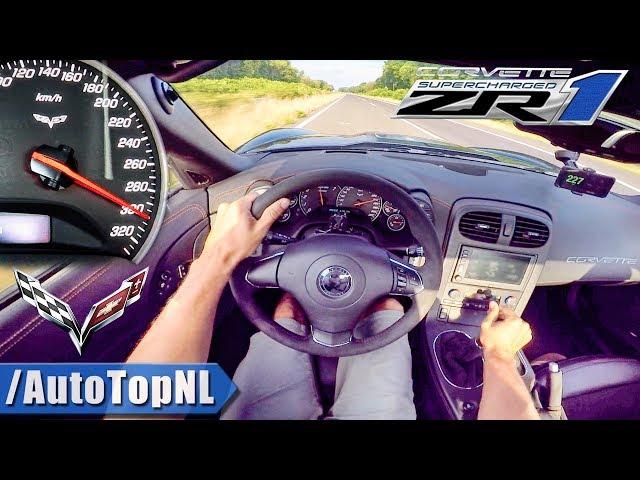 Corvette ZR1 6.2 V8 SUPERCHARGED 300km/h AUTOBAHN (NO SPEED LIMIT) POV by AutoTopNL