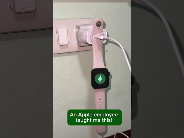 Apple Watch hack! Using the charger as a holder for the watch!