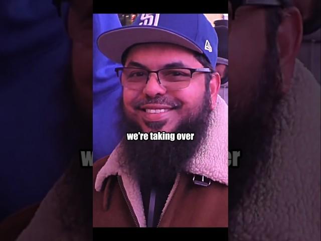 "Trump... we're not going anywhere!" MUSLIMS Taking Over Times Square! #shorts #nyc