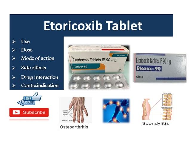 Etoricoxib tablet information in hindi / pain killer tablet @DRx Raginee Cholkar