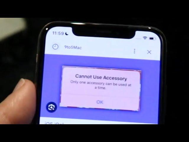 How To FIX "Cannot Use Accessory" Error On iPhone!