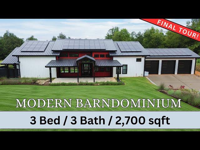 Stunning 3 BR Barndominium | Completed Home Tour