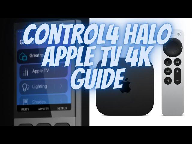 How To Use Control4 Halo Remotes with Apple TV 4K | Siri Voice Control