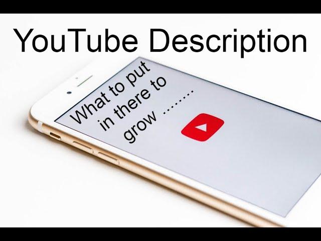 YouTube Video DESCRIPTION Tips To Grow Your Channel on YouTube