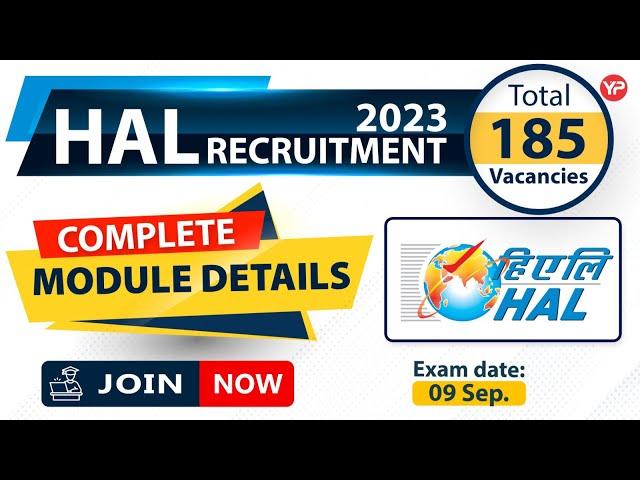 Complete Module details of HAL DT & MT written exam preparation 2023 | Exam date 9 Sept | Join Now