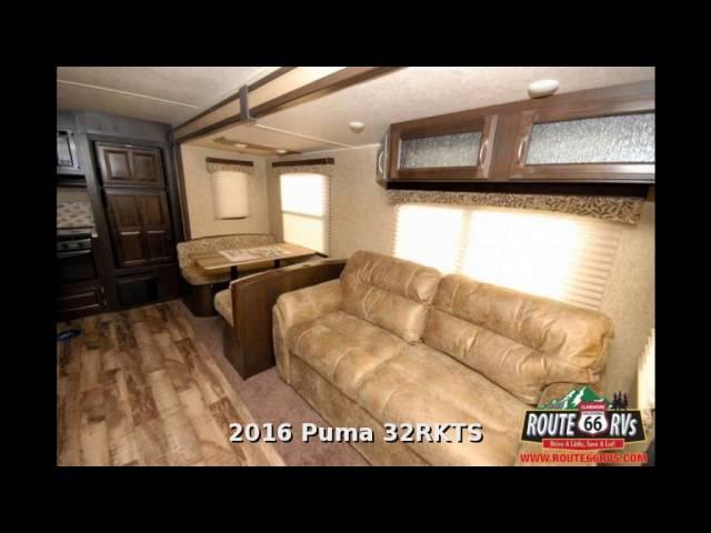 2016 Palomino Puma 32RKTS, Travel Trailer Rear Kitchen, in Claremore, OK