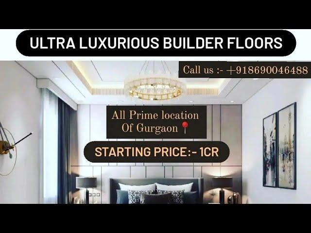 Ultra Luxurious Builder Floors- Gurgaon || Sunrise Landbase || 8690046488