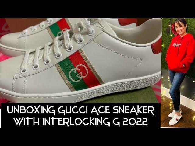 UNBOXING NEW GUCCI ACE SNEAKER WITH INTERLOCKING G  2022 #gucci  #sneaker #acesneaker #unboxing