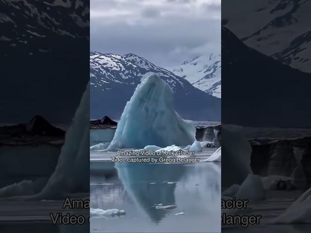 Knik Glacier calving in #Alaska- #nature  is impressive up here.