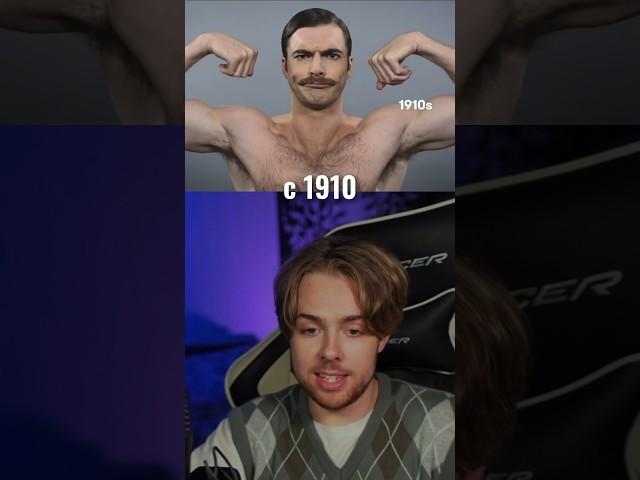 Эволюция мужчин за 100 лет