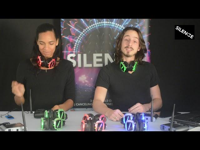 How to setup Silent Disco Transmitters and Headphones.