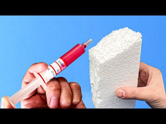 This is Stronger than Steel! Mix Expanded Polystyrene with GLUE, The FASTEST Method of Repair