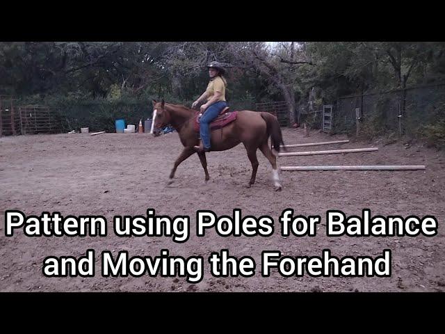 Tune up training Pattern using Poles for better balance and Moving the Forehand