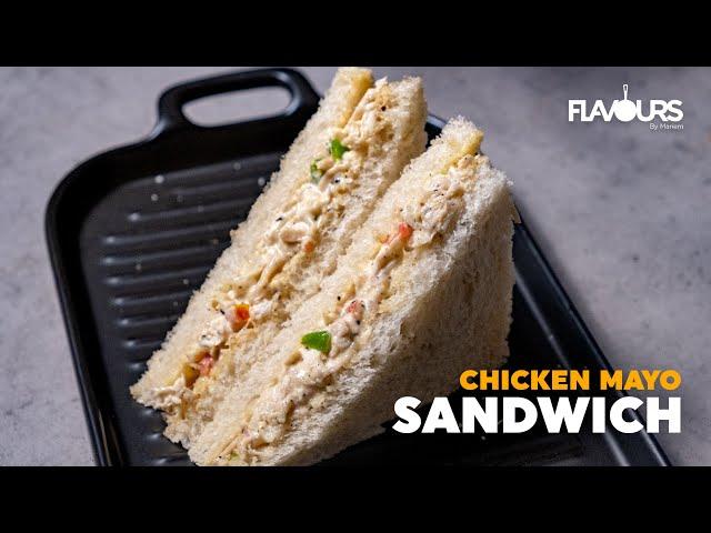 Chicken Mayo Sandwich | Chicken Mayonnaise Sandwich Recipe | Mayo Sandwich | Chicken Sandwich
