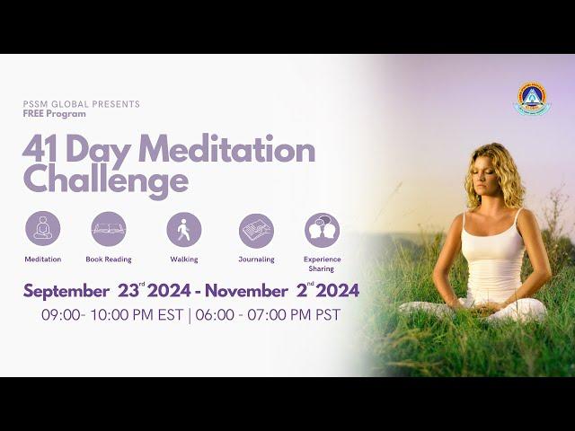 Day 39 | 41 Day Beginners Meditation Challenge || PSSM USA Masters - Ratna