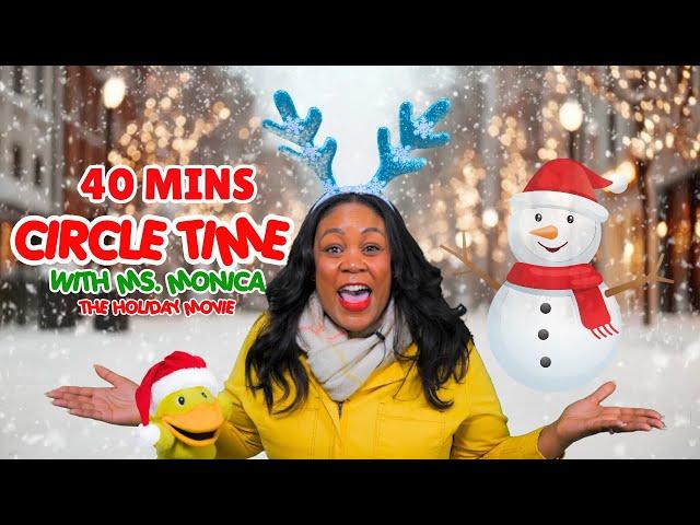 Holiday Movie | Circle Time with Ms. Monica | Winter Holidays | Toddler & Preschool Lessons