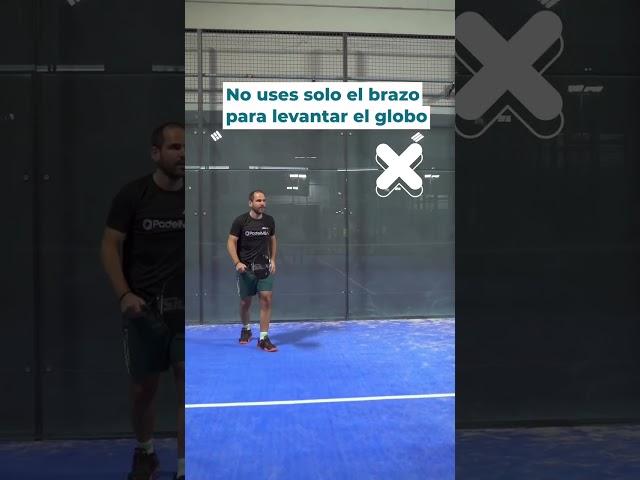 ¡Cómo hacer correctamente un globo!  #padel #padeltraining #padeltips