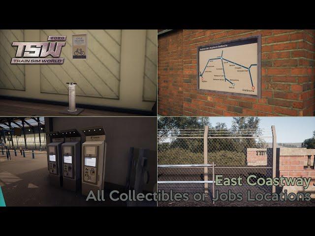 East Coastway - All Collectibles or Jobs Locations - Train Sim World 2020