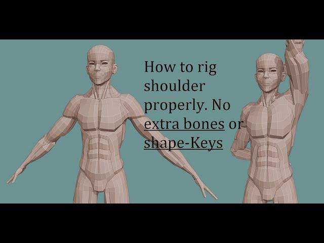 How to rig Shoulder properly inside blender 4.0