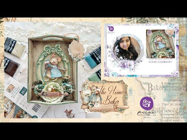 Mixed Media Home Decor - Altered Tray Tutorial with the cutest mouse  mould EVER!!!