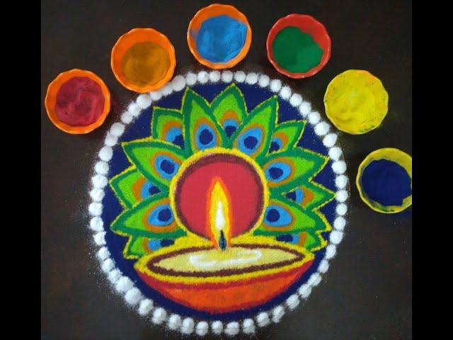Easy and Attractive Diwali special rangoli