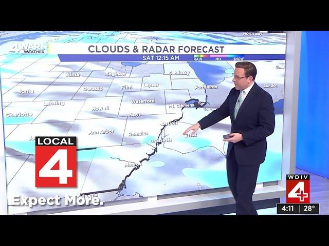 Metro Detroit weather forecast Nov. 29, 2024  -- 4 p.m. Update