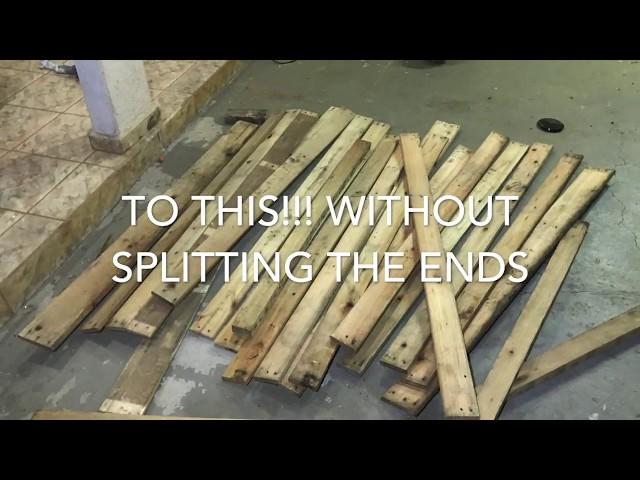 Pallet Disassembly...DON'T USE A HAMMER!!!