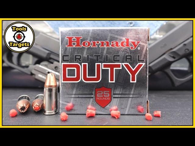 Did DUTY Do It Too?...NO INSERT! Hornady Critical Duty 9MM Self-Defense AMMO Ballistic Gel Test!