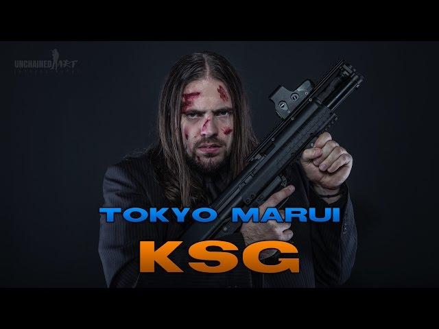 Tokyo Marui KSG Keltec Shotgun Review / Test [DE/4K]