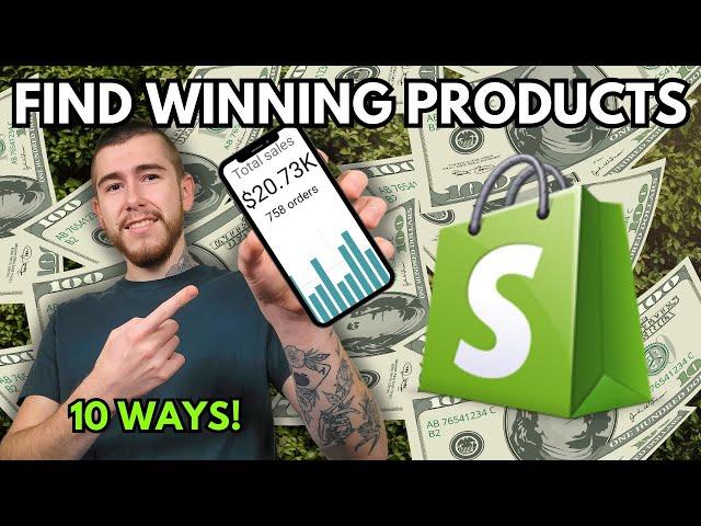 10 Different Ways To Find Winning Products | Shopify Dropshipping 2023