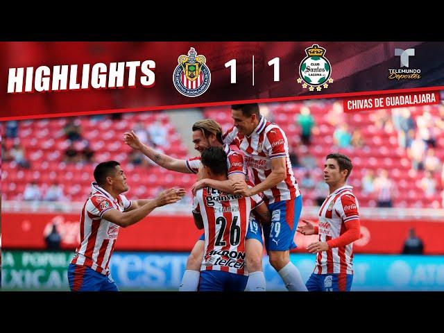 Chivas vs. Santos Laguna 1-1 | Highlights & Goals (ENGLISH) | Telemundo Deportes